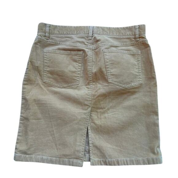 Vintage Old Navy Tan Corduroy Skirt M Neutral Y2K 2000s Style - Picture 2 of 6